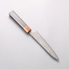 Yoshimi Kato SG2 Black Damascus Petty-Utility 150mm Ebony (ferrule: Orange Resin) Handle - Seisuke Knife - Slide 2