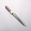 Seisuke Blue Steel No.1 Black Finished Gyuto 210mm Burnt Chestnut (ferrule: Cherry Wood) Handle - Seisuke Knife - Slide 2