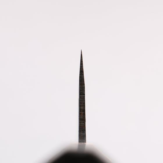 Seisuke Blue Steel No.1 Black Finished Gyuto 210mm Burnt Chestnut (ferrule: Cherry Wood) Handle - Seisuke Knife