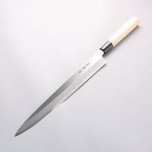  [Left Handed] Sakai Takayuki Kasumitogi White Steel Yanagiba Chef Knife with Water Buffalo Handle - Seisuke Knife