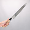 [Left Handed] Sakai Takayuki Kasumitogi White Steel Yanagiba Chef Knife with Water Buffalo Handle - Seisuke Knife - Slide 4