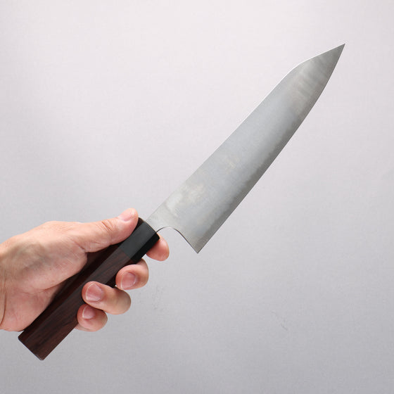 Shibata Takayuki Koutetsu Blue Super Gyuto 210mm Rosewood (Ferrule: Black Pakka Wood) Handle - Seisuke Knife