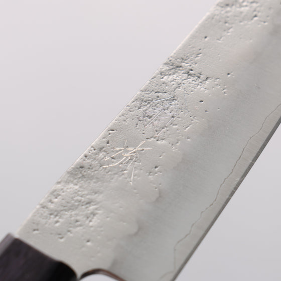 Oul Silver Steel No.3 Nashiji Petty-Utility 135mm Purple Pakka wood Handle - Seisuke Knife