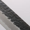 Oul Blue Super Hammered Black Finished Kiritsuke Gyuto 210mm Magnolia Handle - Seisuke Knife - Slide 4