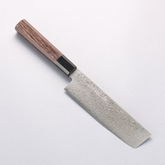 Sakai Takayuki Galaxy ZA-18 Damascus Nakiri 165mm with Wenge Handle - Seisuke Knife