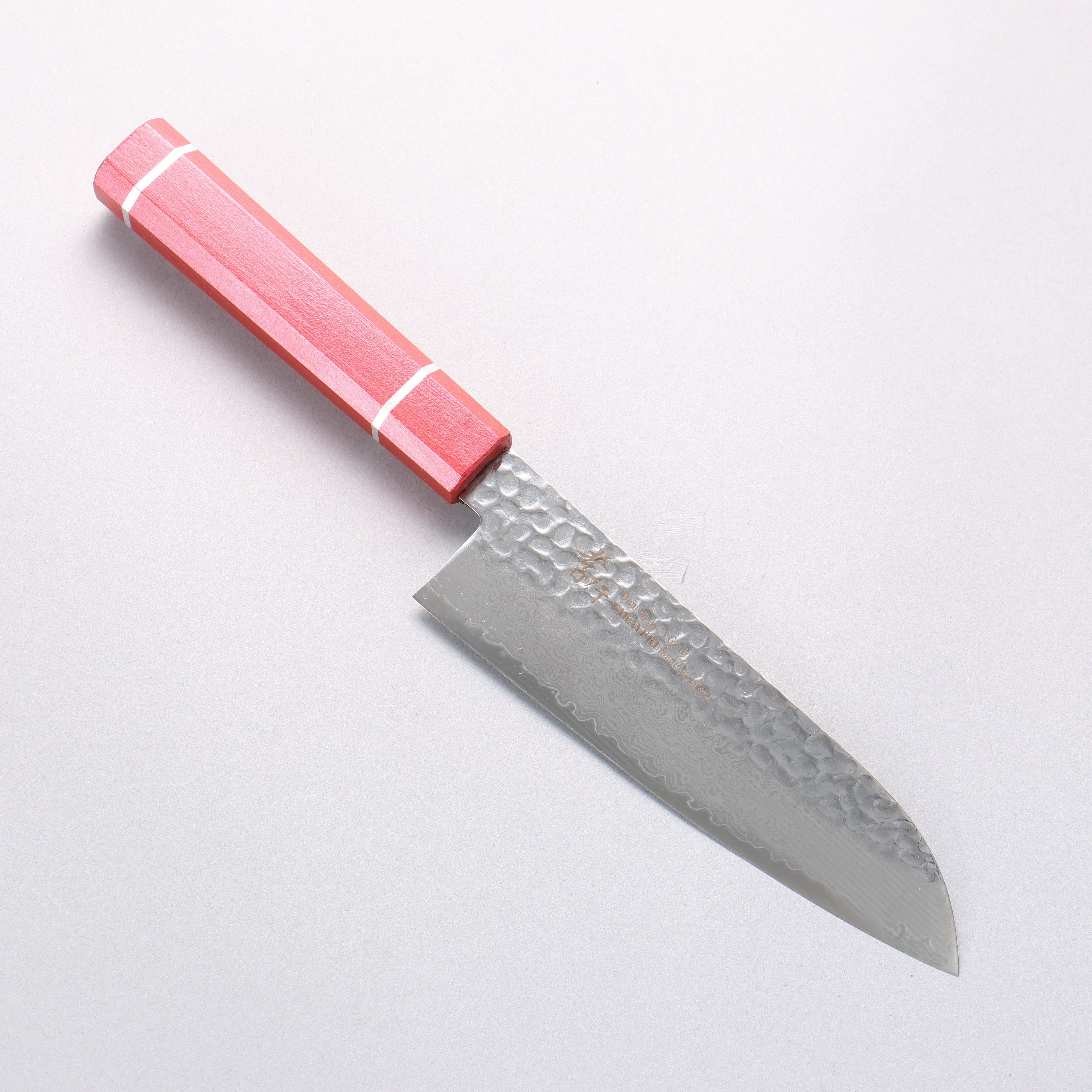Sakai Takayuki VG10 33 Layer Damascus Santoku 170mm Live oak Lacquered (Kouseki) Handle - Seisuke Knife
