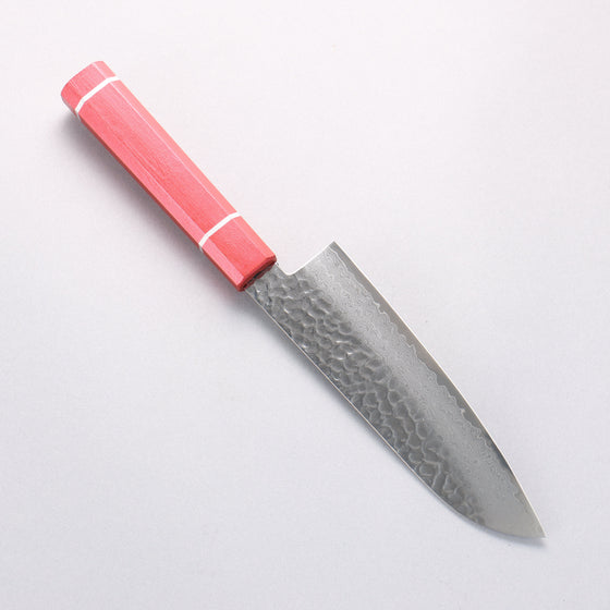 Sakai Takayuki VG10 33 Layer Damascus Santoku 170mm Live oak Lacquered (Kouseki) Handle - Seisuke Knife