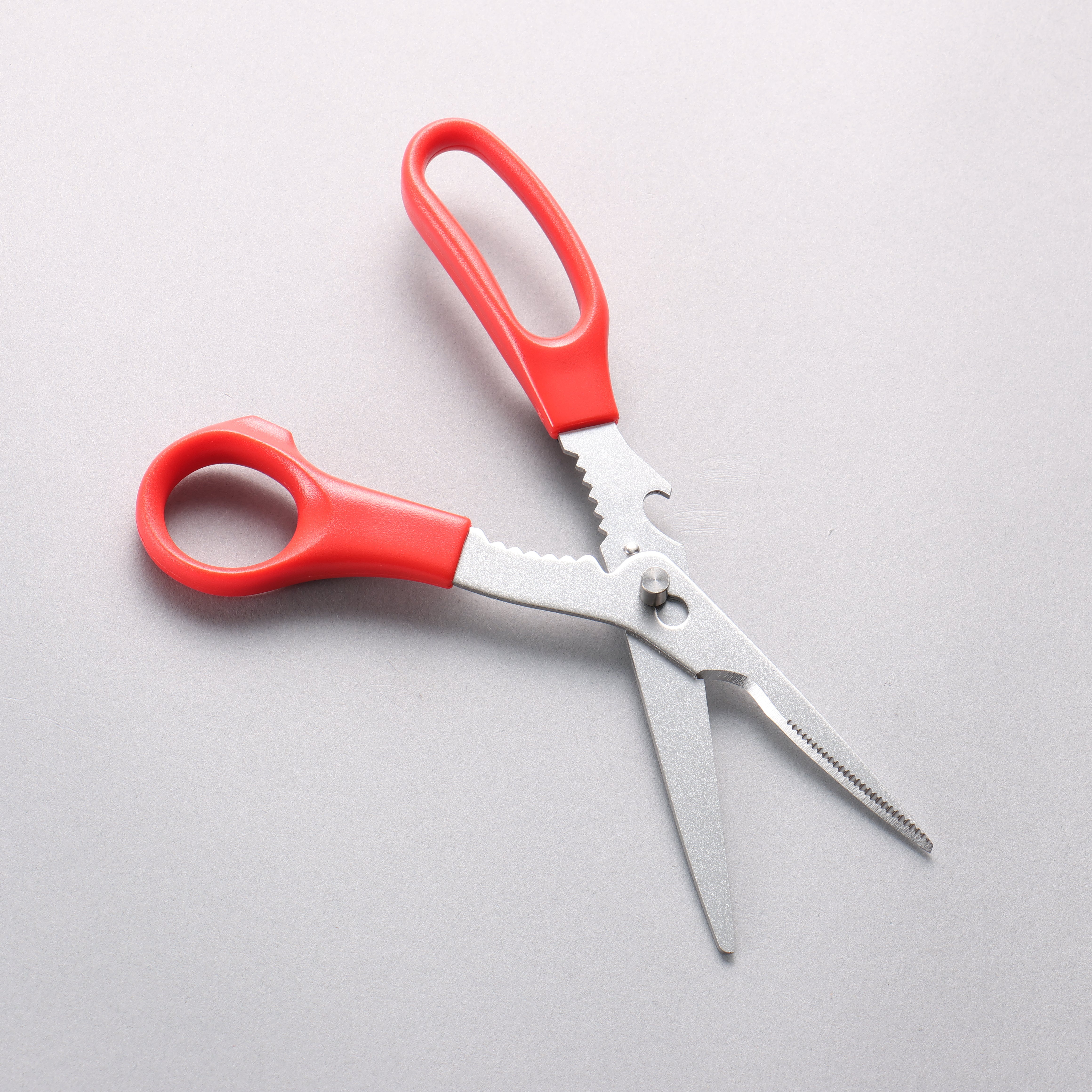 Top Products Stainless Steel Multi-Purpose Kitchen Scissors Red Plastic Handle - Seisuke Knife