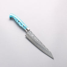  Yu Kurosaki Senko Ei SG2 Hammered Petty-Utility 150mm Turquoise Handle with Sheath - Seisuke Knife