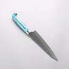 Yu Kurosaki Senko Ei SG2 Hammered Petty-Utility 150mm Turquoise Handle with Sheath - Seisuke Knife - Slide 2