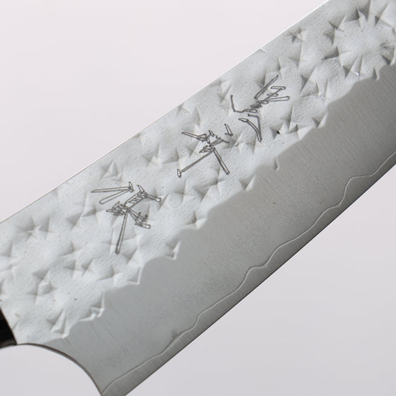 Yu Kurosaki Senko Ei SG2 Hammered Petty-Utility 150mm Turquoise Handle with Sheath - Seisuke Knife