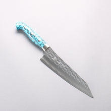  Yu Kurosaki Senko Ei SG2 Hammered Gyuto 180mm Turquoise Handle with Sheath - Seisuke Knife