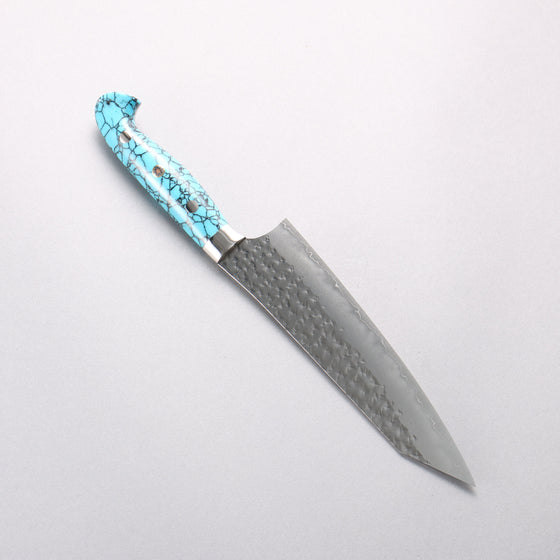 Yu Kurosaki Senko Ei SG2 Hammered Gyuto 180mm Turquoise Handle with Sheath - Seisuke Knife