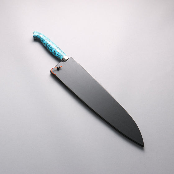 Yu Kurosaki Senko Ei SG2 Hammered Gyuto 270mm Turquoise Handle with Sheath - Seisuke Knife