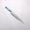 Yu Kurosaki Senko Ei SG2 Hammered Sujihiki 270mm Turquoise Handle with Sheath - Seisuke Knife - Slide 1