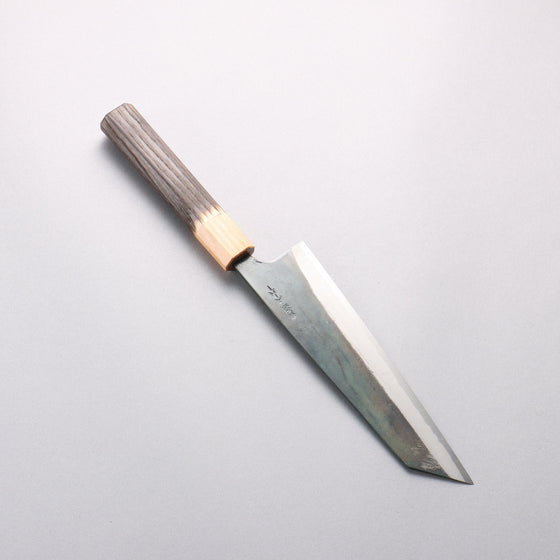 Seisuke Blue Super Black Finished Bunka 180mm Burnt Chestnut (ferrule: Cherry Wood) Handle - Seisuke Knife