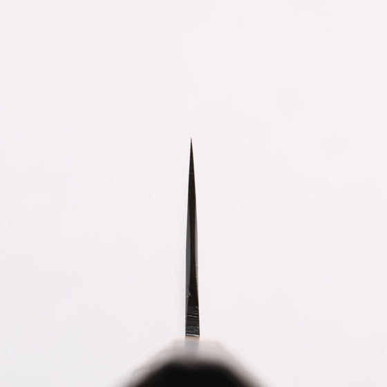 Seisuke Blue Steel No.1 Black Finished Nakiri 165mm Burnt Chestnut (ferrule: Cherry Wood) Handle - Seisuke Knife
