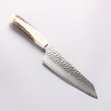  Sakai Takayuki VG10 33 Layer Damascus Kengata Santoku 160mm Cow Bone Handle with Sheath - Seisuke Knife