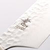 Sakai Takayuki VG10 33 Layer Damascus Kengata Santoku 160mm Cow Bone Handle with Sheath - Seisuke Knife - Slide 3