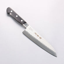  Sakai Takayuki Blue Steel Hammered 3 Layer Santoku 180mm - Seisuke Knife