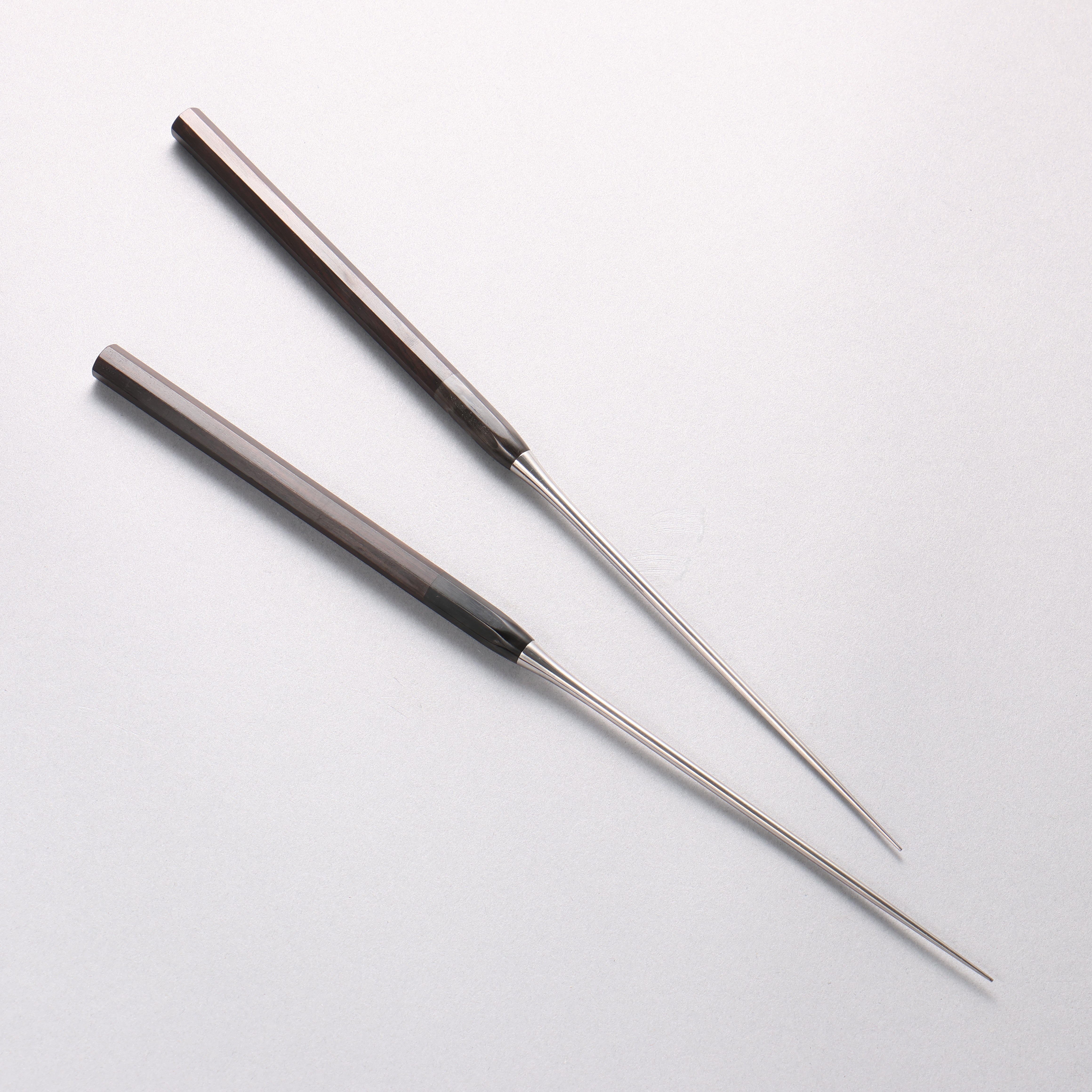 Moribashi Japanese Cooking Chopsticks with Ebony and Water Buffalo Horn Handle - Seisuke Knife