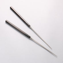  Moribashi Japanese Cooking Chopsticks with Ebony and Water Buffalo Horn Handle - Seisuke Knife