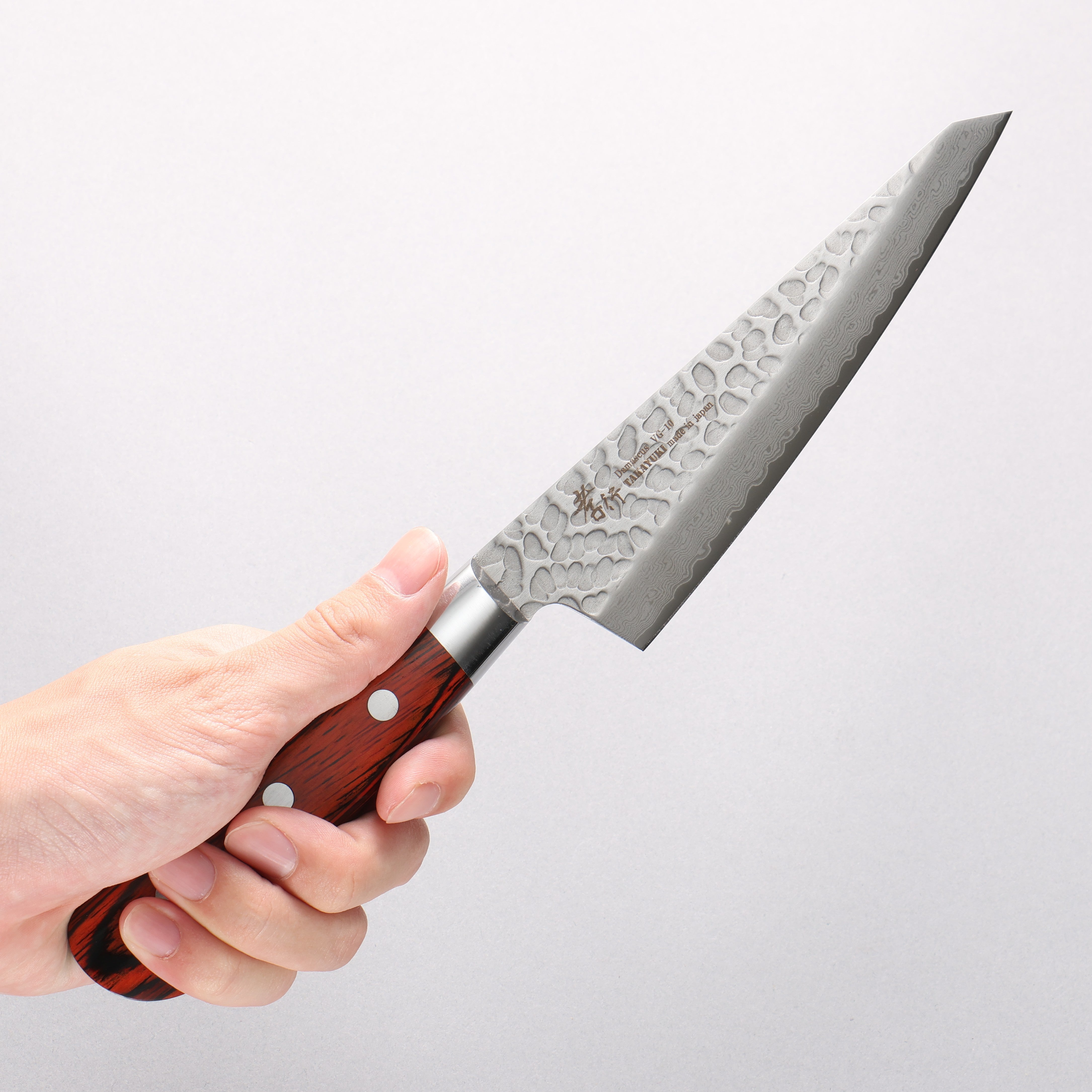 Sakai Takayuki VG10 33 Layer Damascus Sabaki 150mm Mahogany Pakkawood Handle - Seisuke Knife