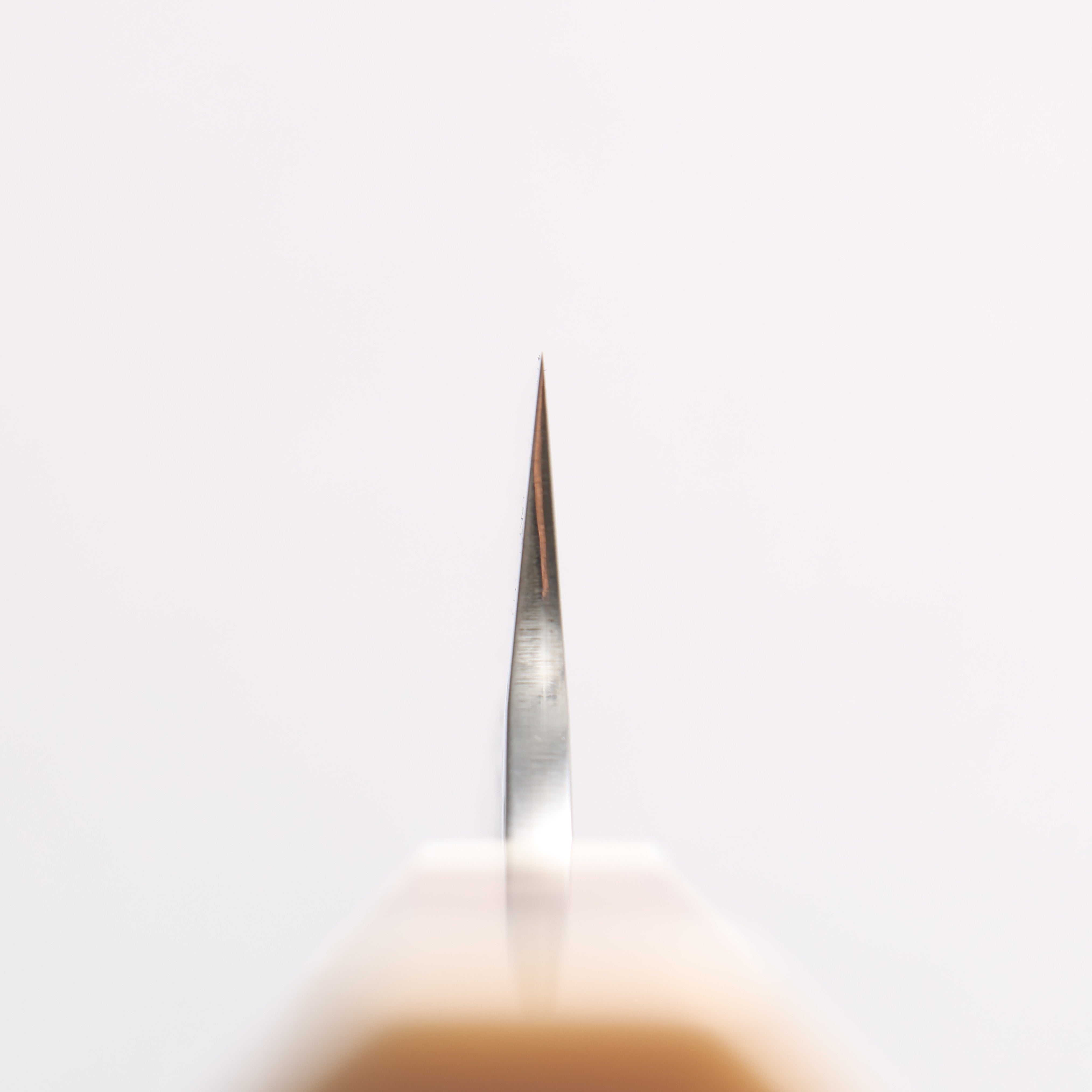 Yu Kurosaki Shizuku SG2 Hammered Sujihiki 240mm Chinese Quince Burl (White Ferrule and End Cap) Handle - Seisuke Knife