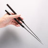 Moribashi Japanese Cooking Chopsticks with Ebony and Water Buffalo Horn Handle - Seisuke Knife - Slide 2