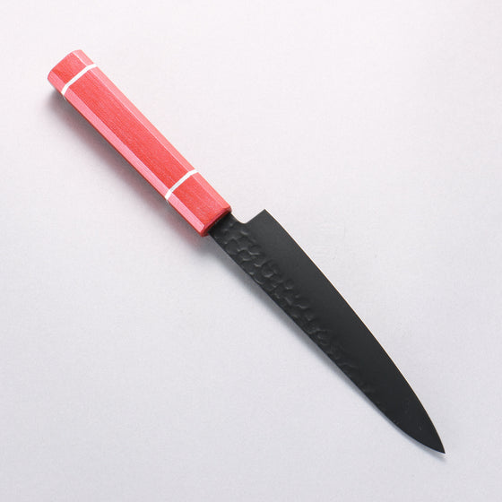 Sakai Takayuki Kurokage VG10 Hammered Teflon Coating Petty-Utility 150mm Live oak Lacquered (Kouseki) Handle - Seisuke Knife