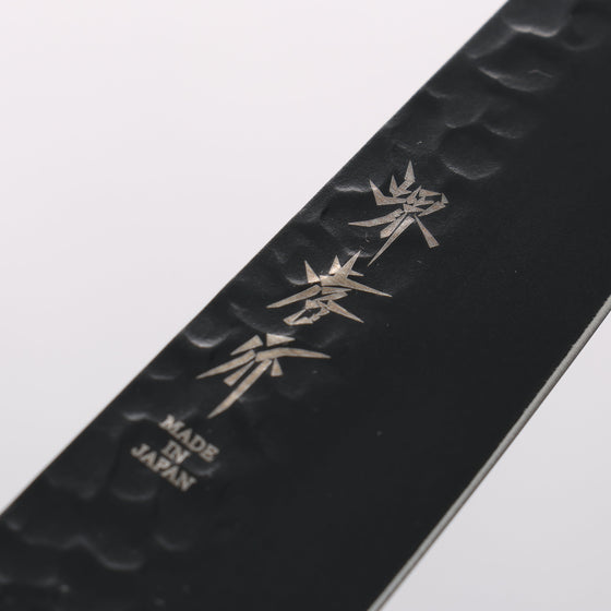 Sakai Takayuki Kurokage VG10 Hammered Teflon Coating Petty-Utility 150mm Live oak Lacquered (Kouseki) Handle - Seisuke Knife