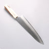 Sakai Takayuki VG10 33 Layer Damascus Gyuto 240mm Cow Bone Handle with Sheath - Seisuke Knife - Slide 2