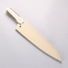 Sakai Takayuki VG10 33 Layer Damascus Gyuto 240mm Cow Bone Handle with Sheath - Seisuke Knife - Slide 7