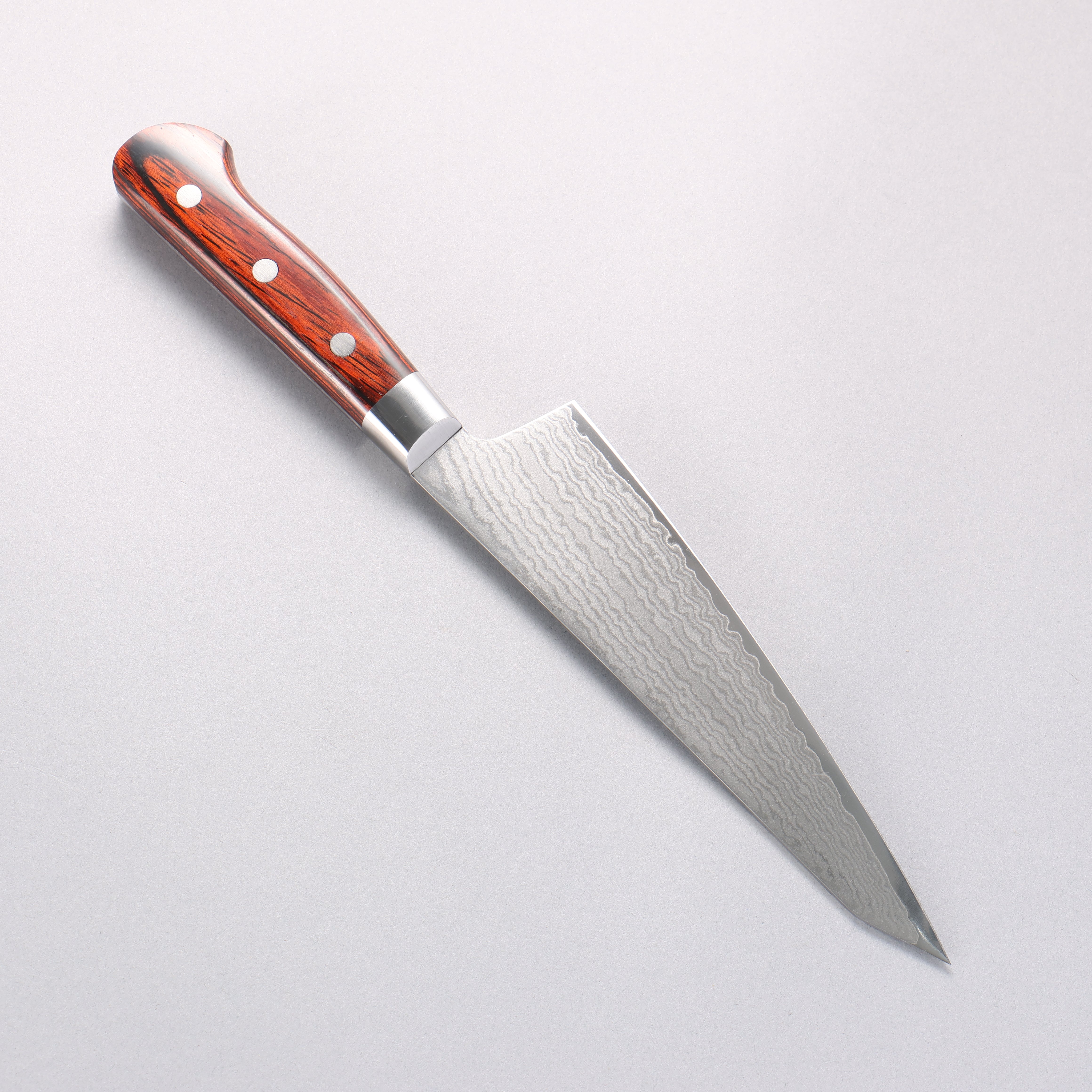 Sakai Takayuki VG10 33 Layer Damascus Sabaki 180mm Mahogany Pakka wood Handle - Seisuke Knife