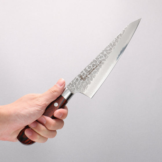 Sakai Takayuki VG10 33 Layer Damascus Sabaki 180mm Mahogany Pakka wood Handle - Seisuke Knife