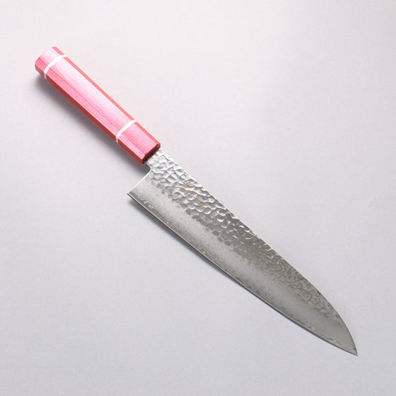 Sakai Takayuki VG10 33 Layer Damascus Gyuto 240mm Live oak Lacquered (Kouseki) Handle - Seisuke Knife