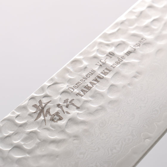 Sakai Takayuki VG10 33 Layer Damascus Gyuto 240mm Live oak Lacquered (Kouseki) Handle - Seisuke Knife