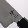 Seisuke VG10 8 Layer Damascus Kiritsuke Santoku 180mm Rosewood (Ferrule: Black Pakka Wood) Handle - Seisuke Knife - Slide 4