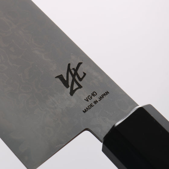 Seisuke VG10 8 Layer Damascus Kiritsuke Santoku 180mm Rosewood (Ferrule: Black Pakka Wood) Handle - Seisuke Knife