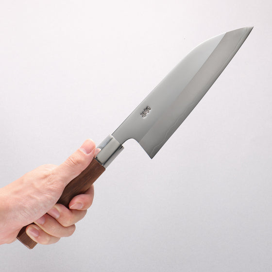 Kurotori Silver Steel No.3 Migaki Finished Funayuki 180mm Walnut Handle - Seisuke Knife