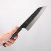 Yu Kurosaki Fujin V-Toku2 Hammered Black Finished Bunka 170mm Stabilized wood (With Acrylic Ring) Handle - Seisuke Knife - Slide 4