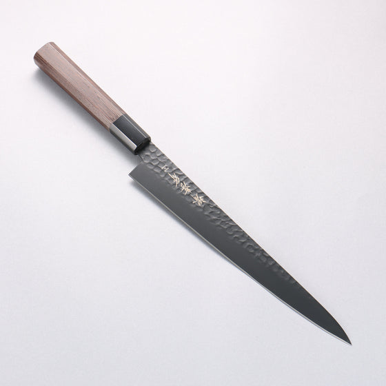 Sakai Takayuki Kurokage VG10 Hammered Teflon Coating Sujihiki 240mm Wenge Handle - Seisuke Knife