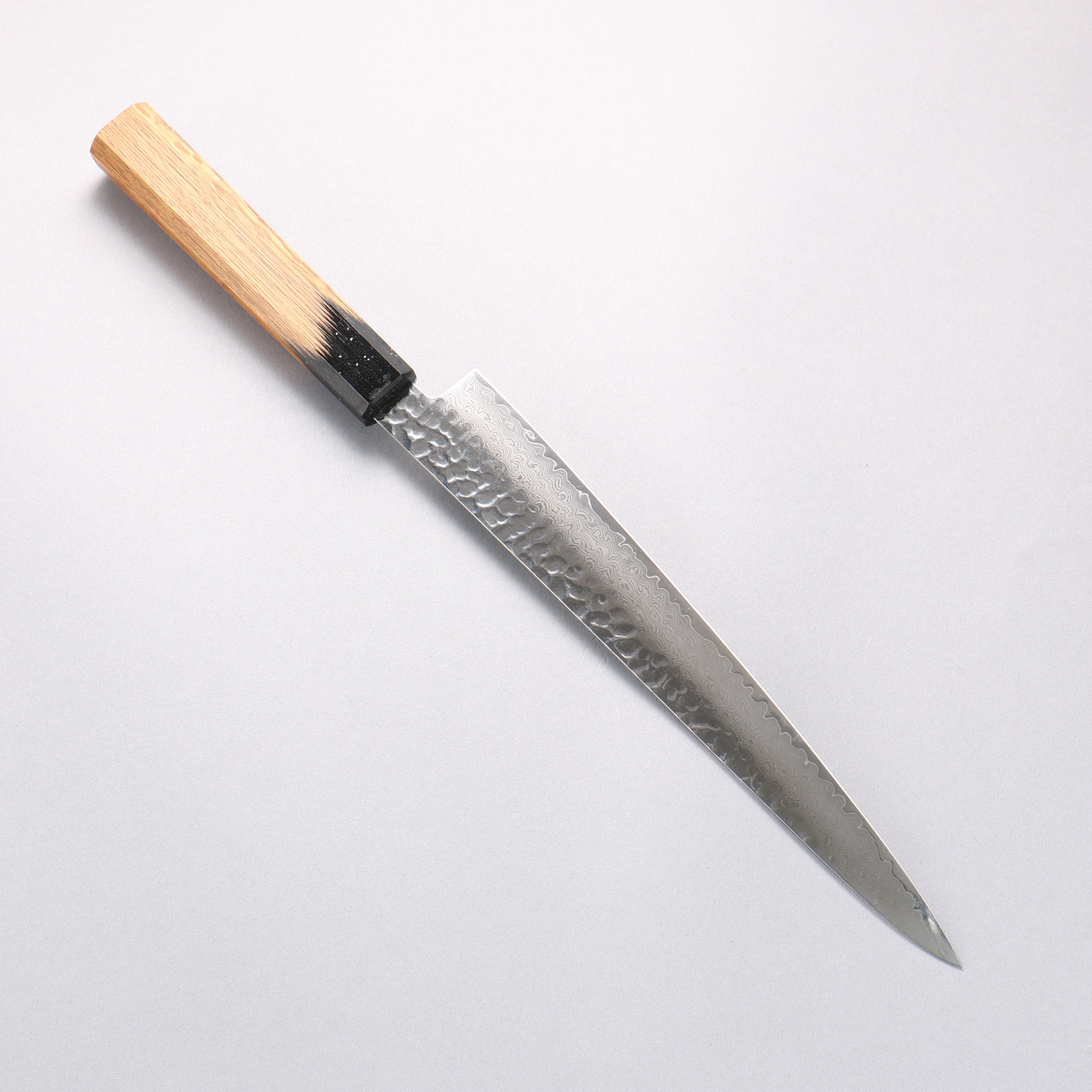 Sakai Takayuki VG10 33 Layer Damascus Sujihiki 240mm Kokushin Lacquered Oak Handle - Seisuke Knife
