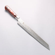  Sakai Takayuki VG10 33 Layer Damascus Kengata Yanagiba 270mm Mahogany Pakka wood Handle - Seisuke Knife