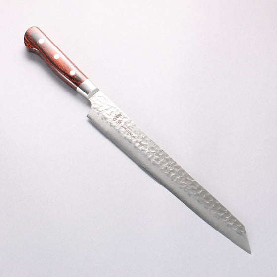 Sakai Takayuki VG10 33 Layer Damascus Kengata Yanagiba 270mm Mahogany Pakka wood Handle - Seisuke Knife