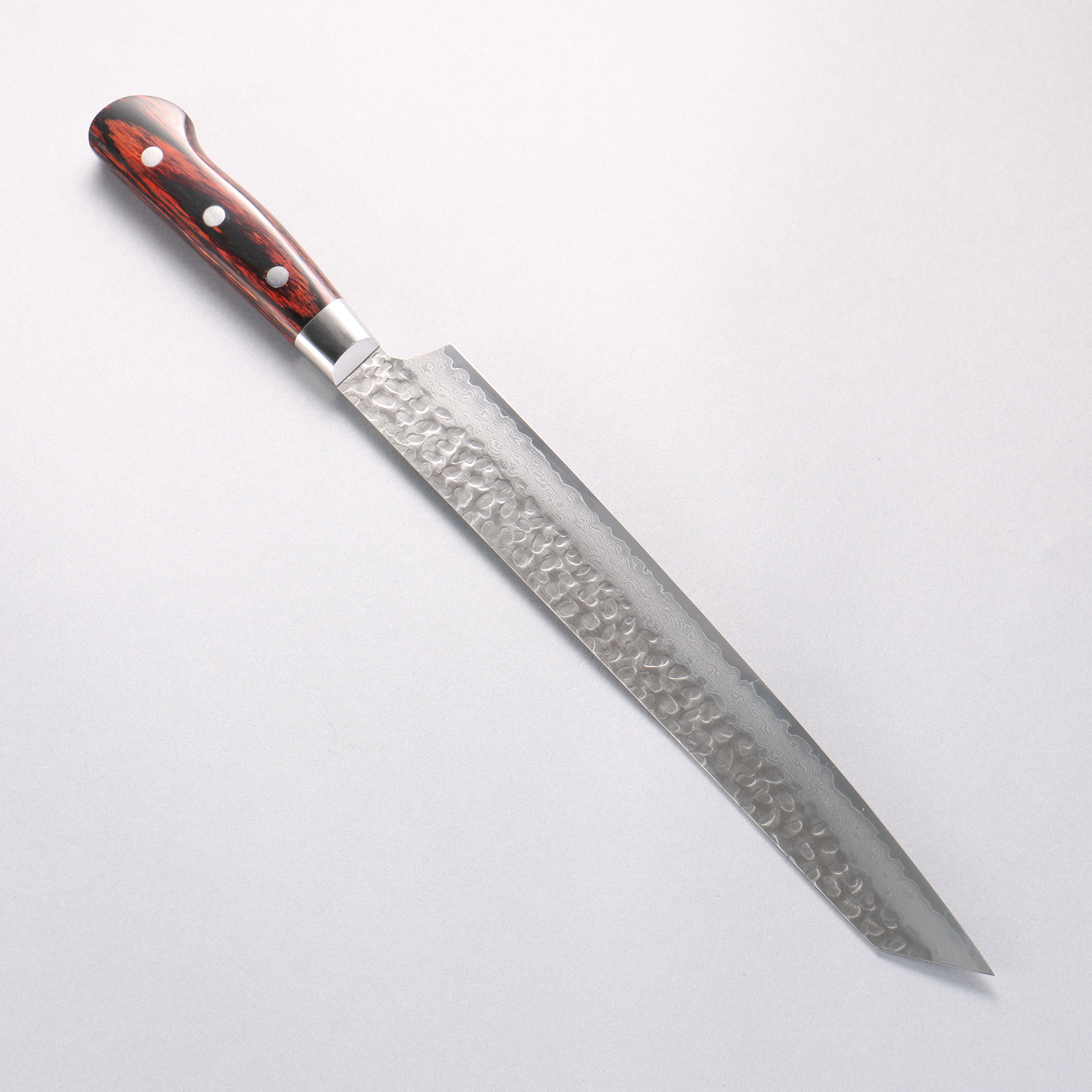 Sakai Takayuki VG10 33 Layer Damascus Kengata Yanagiba 270mm Mahogany Pakka wood Handle - Seisuke Knife