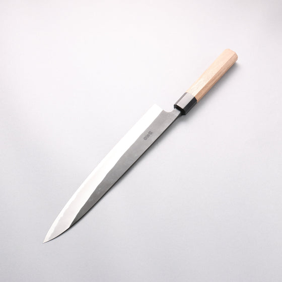 Nao Yamamoto White Steel No.2 Black Finished Sujihiki 270mm Walnut Handle - Seisuke Knife