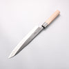 Nao Yamamoto White Steel No.2 Black Finished Sujihiki 240mm Walnut Handle - Seisuke Knife - Slide 2