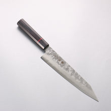  Higuchi Silver Steel No.3 Nashiji Kiritsuke Gyuto 210mm Black Pakka wood Handle - Seisuke Knife