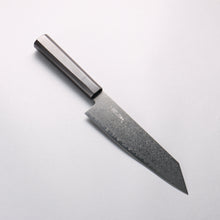  Seisuke Dark Horse SG2 Black Damascus Kiritsuke Santoku 180mm Black Pakka wood Handle - Seisuke Knife